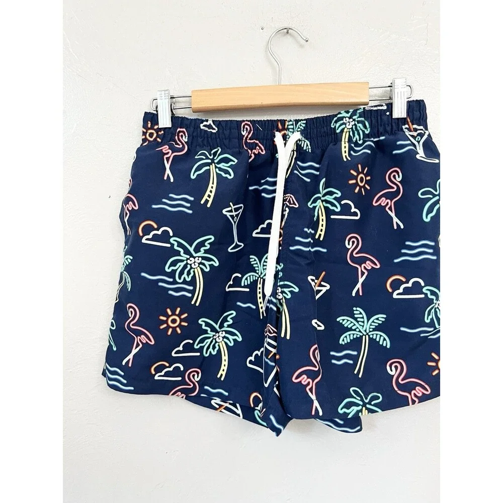 Chubbies The Neon Lights Swim Trunks w/ Liner Shortie 4” Medium